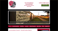 Desktop Screenshot of emeraldgardensmotel.com